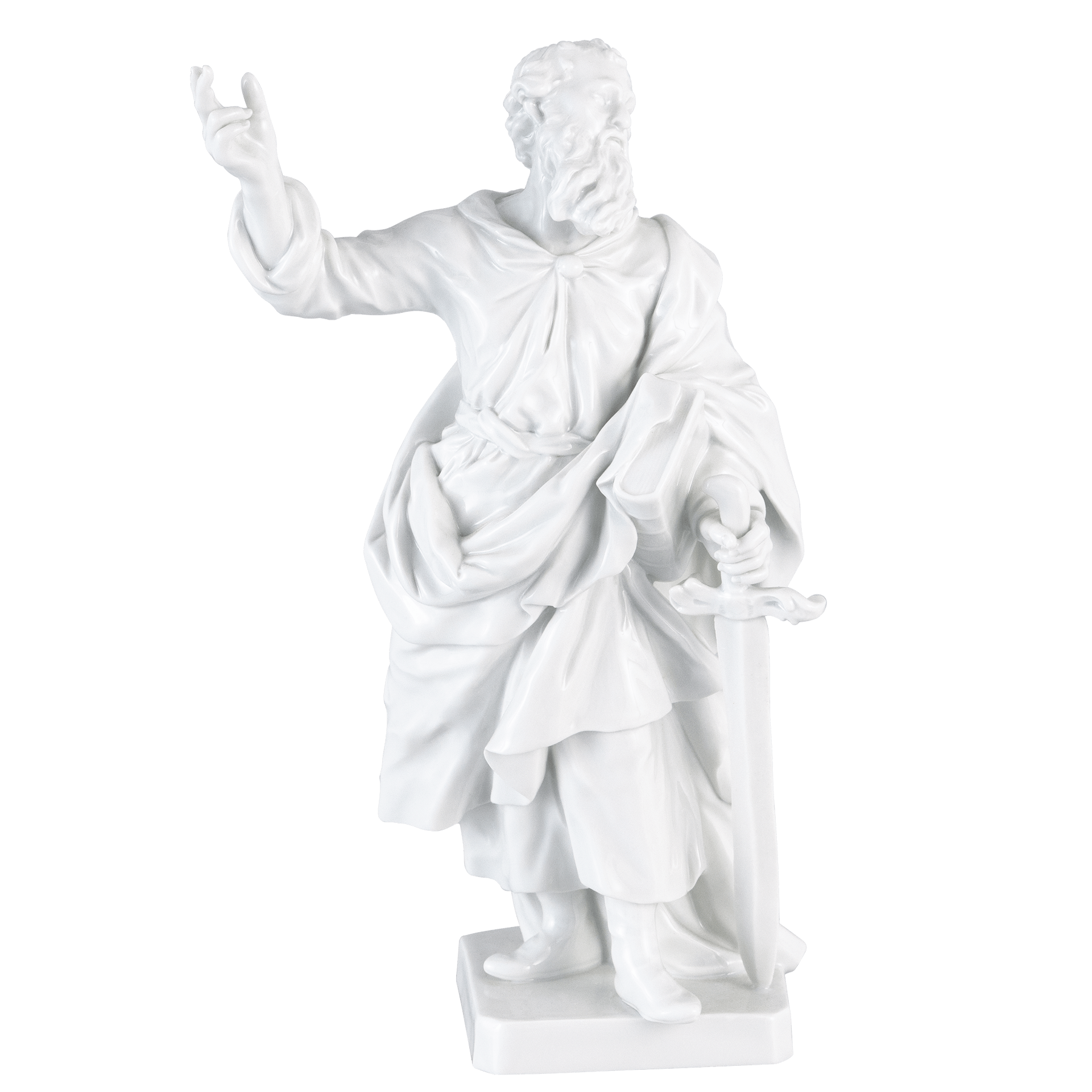 Einzelfigur Apostel Paulus, Weiß, H 23.5 cm | Meissen Figuren Individuell 000001 - 72098 - Meissen Weimar