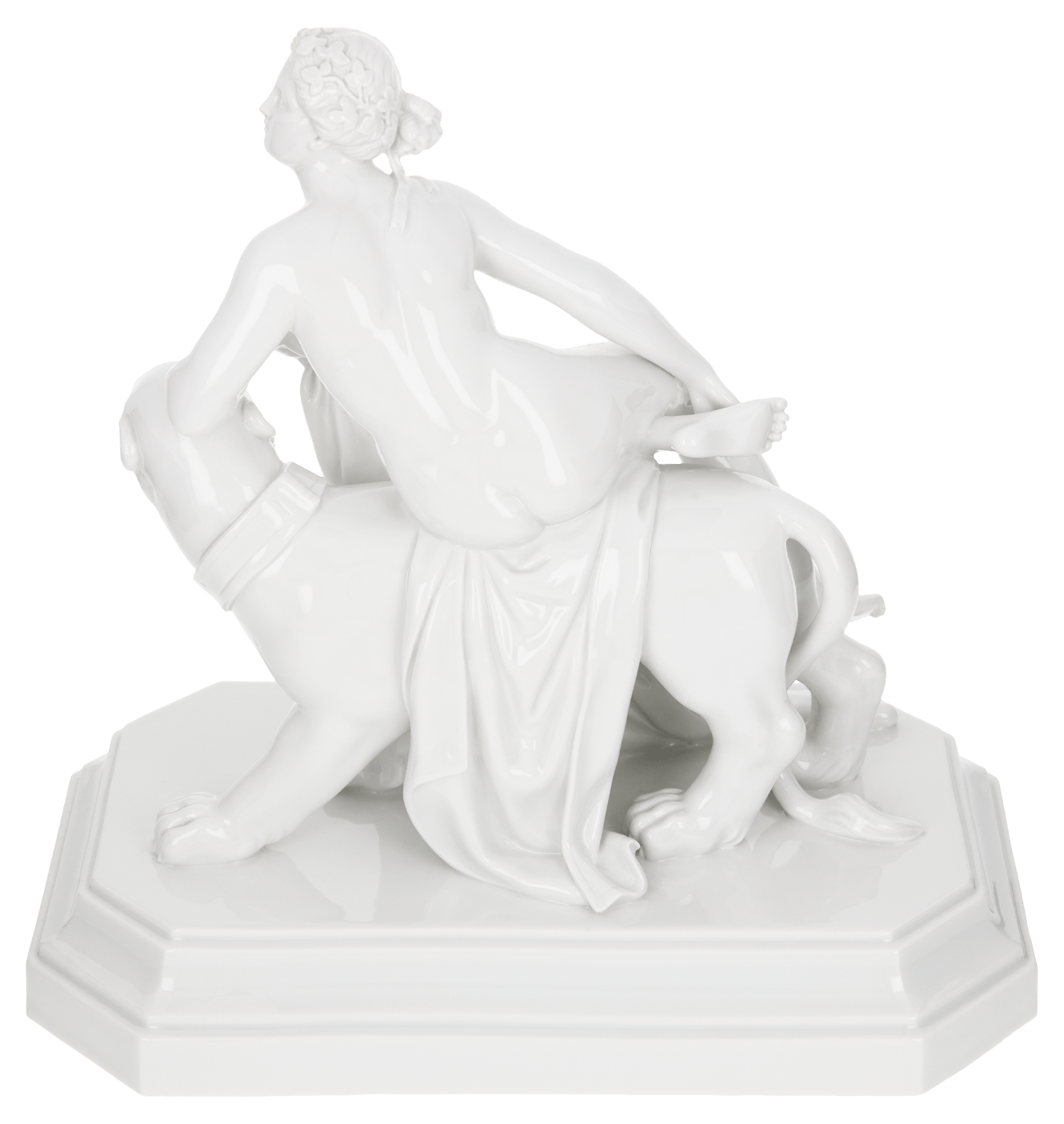 Einzelfigur Ariadne auf Panther, Weiß, H 21 cm | Meissen Kollektion Markenzeichen 000001 - 70606 - Meissen Weimar