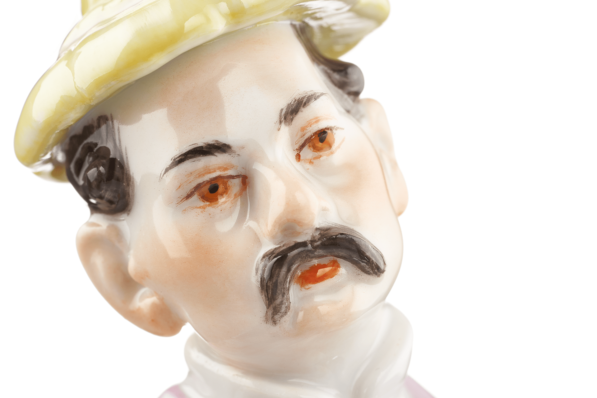 Einzelfigur Asiate mit Schirm, Bunt und gold staffiert, H 17,5 cm | Meissen Figuren Individuell 900300 - 65647 - Meissen Weimar