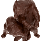 Einzelfigur Bärengruppe Böttgersteinzeug H 20 cm | Meissen Böttgersteinzeug