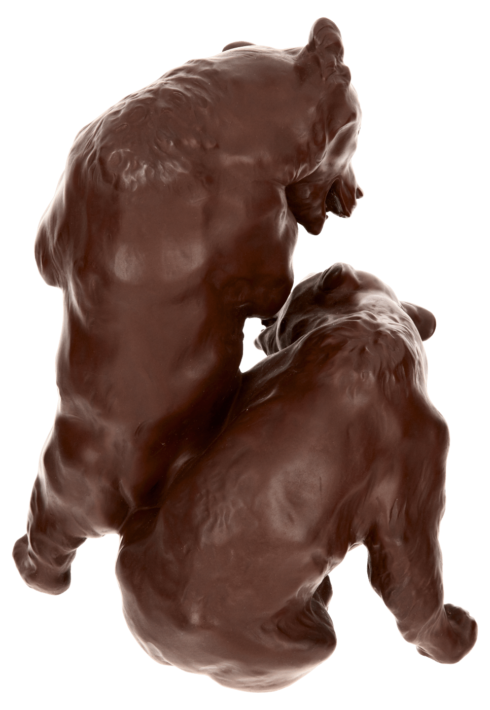 Einzelfigur Bärengruppe Böttgersteinzeug H 20 cm | Meissen Böttgersteinzeug 000002 - 86105 - Meissen Weimar