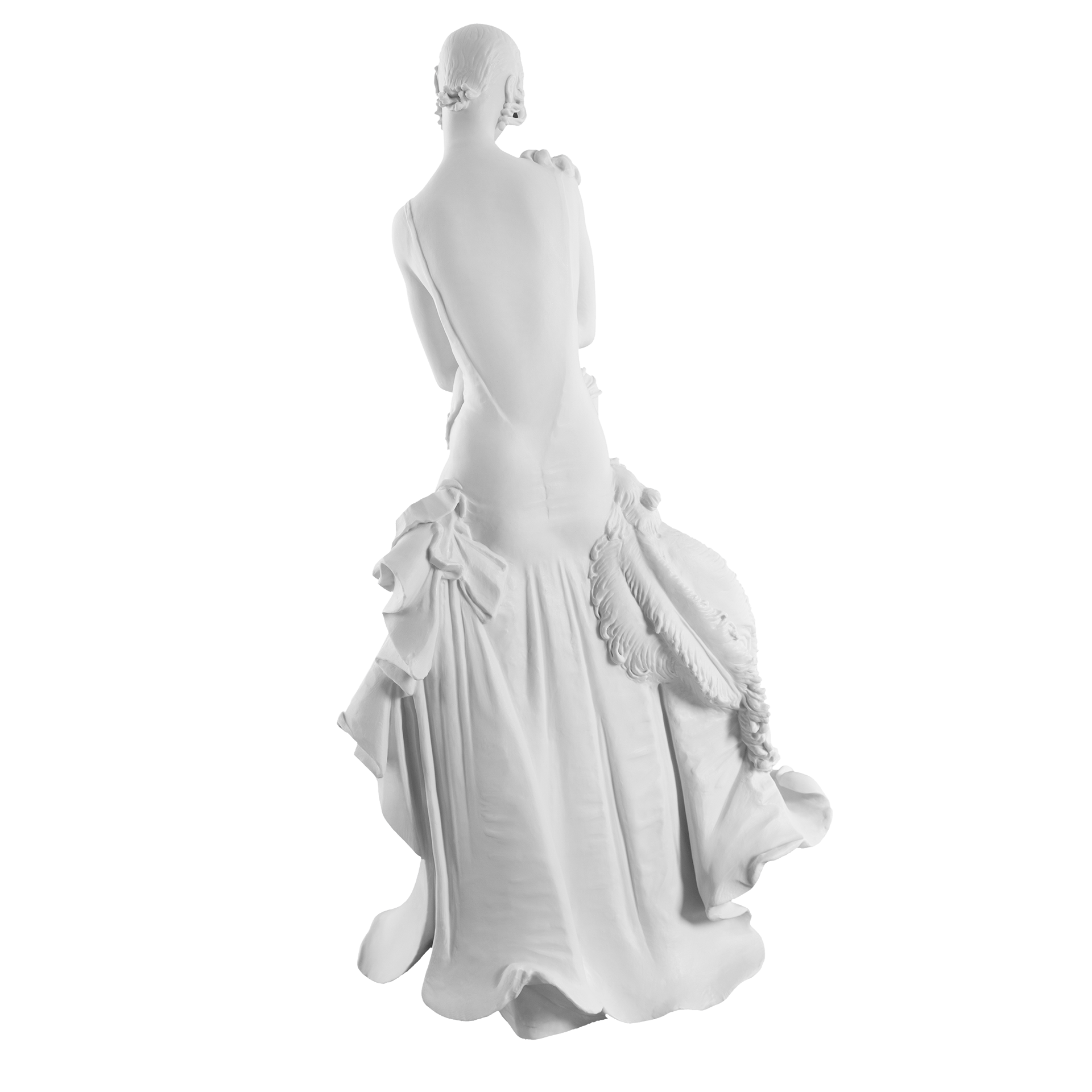 Einzelfigur, Biskuit Weiß, H 47 cm | Meissen Figuren Böttgersteinzeug 001001 - 73722 - Meissen Weimar