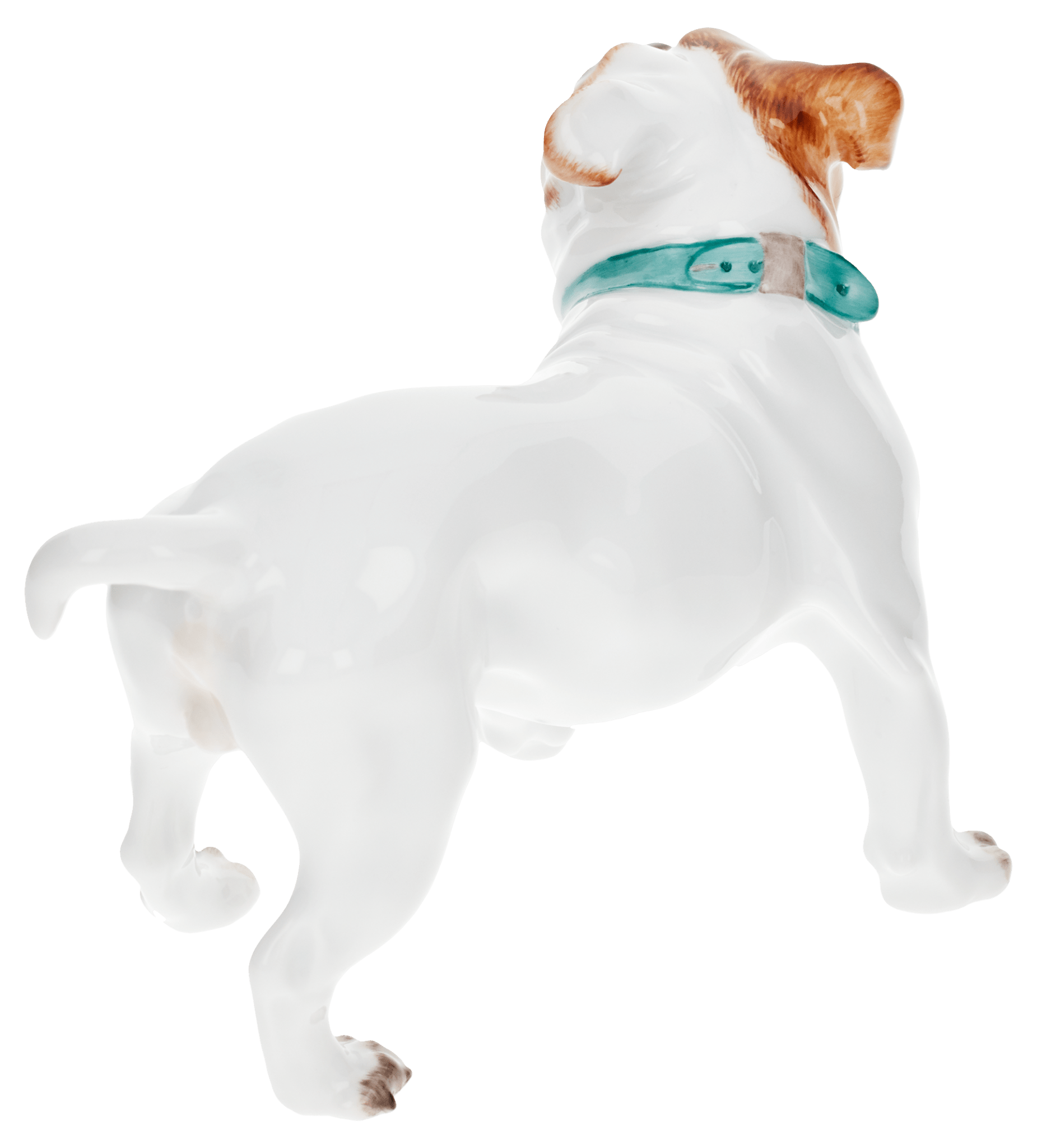 Einzelfigur Bulldogge, bunt staffiert, H 7 cm | Meissen Figuren Individuell 900100 - 78854 - Meissen Weimar