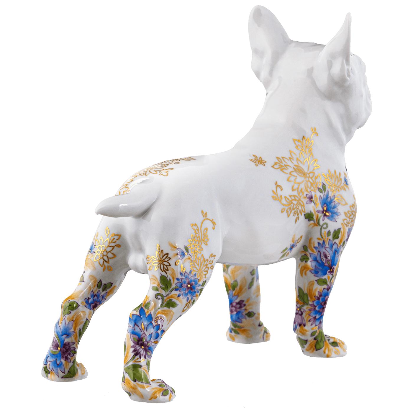 Einzelfigur Bulldogge, Handbemalt, H 16,5 cm | Meissen Figuren Individuell 90a407 - 78769 - Meissen Weimar