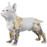 Einzelfigur Bulldogge, Handbemalt, H 16,5 cm | Meissen Figuren Individuell