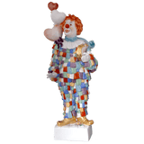Einzelfigur Clown mit Herzen, bunt, H 28,5 cm | Meissen Figuren Individuell