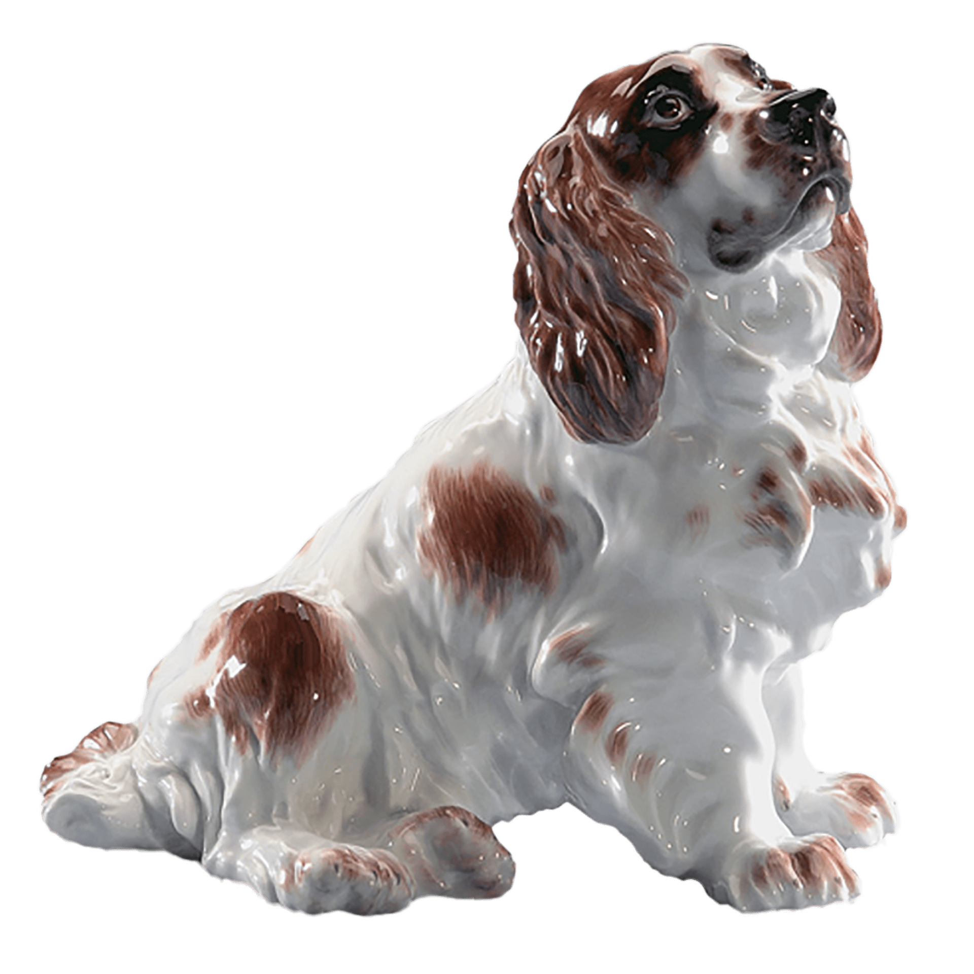 Einzelfigur Cockerspaniel, Bunt staffiert, H 14 cm | Meissen Figuren Individuell 900100 - 78869 - Meissen Weimar