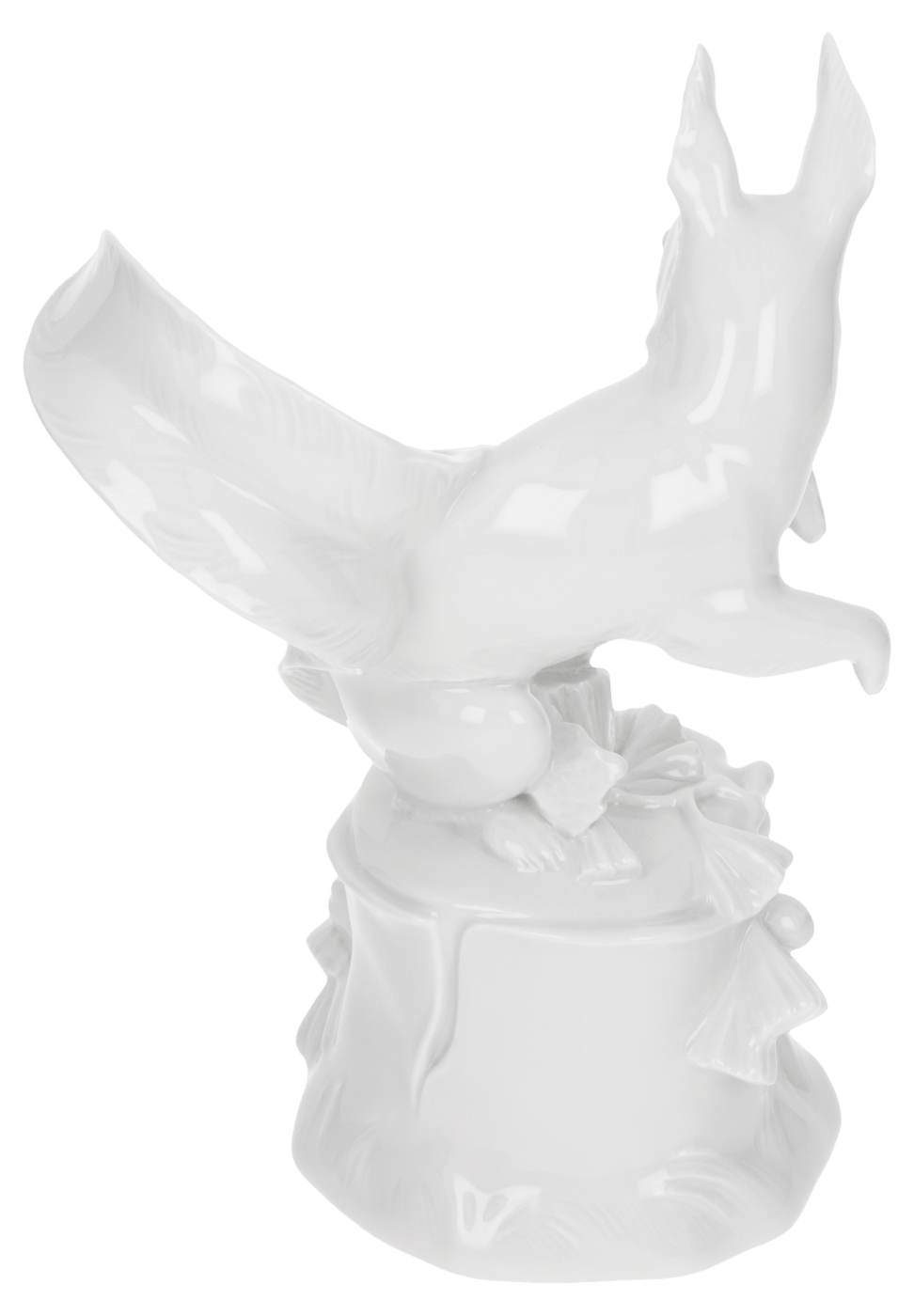 Einzelfigur Eichhörnchen, Weiß, H 14 cm | Meissen Einzelplastik 000001 - 78758 - Meissen Weimar