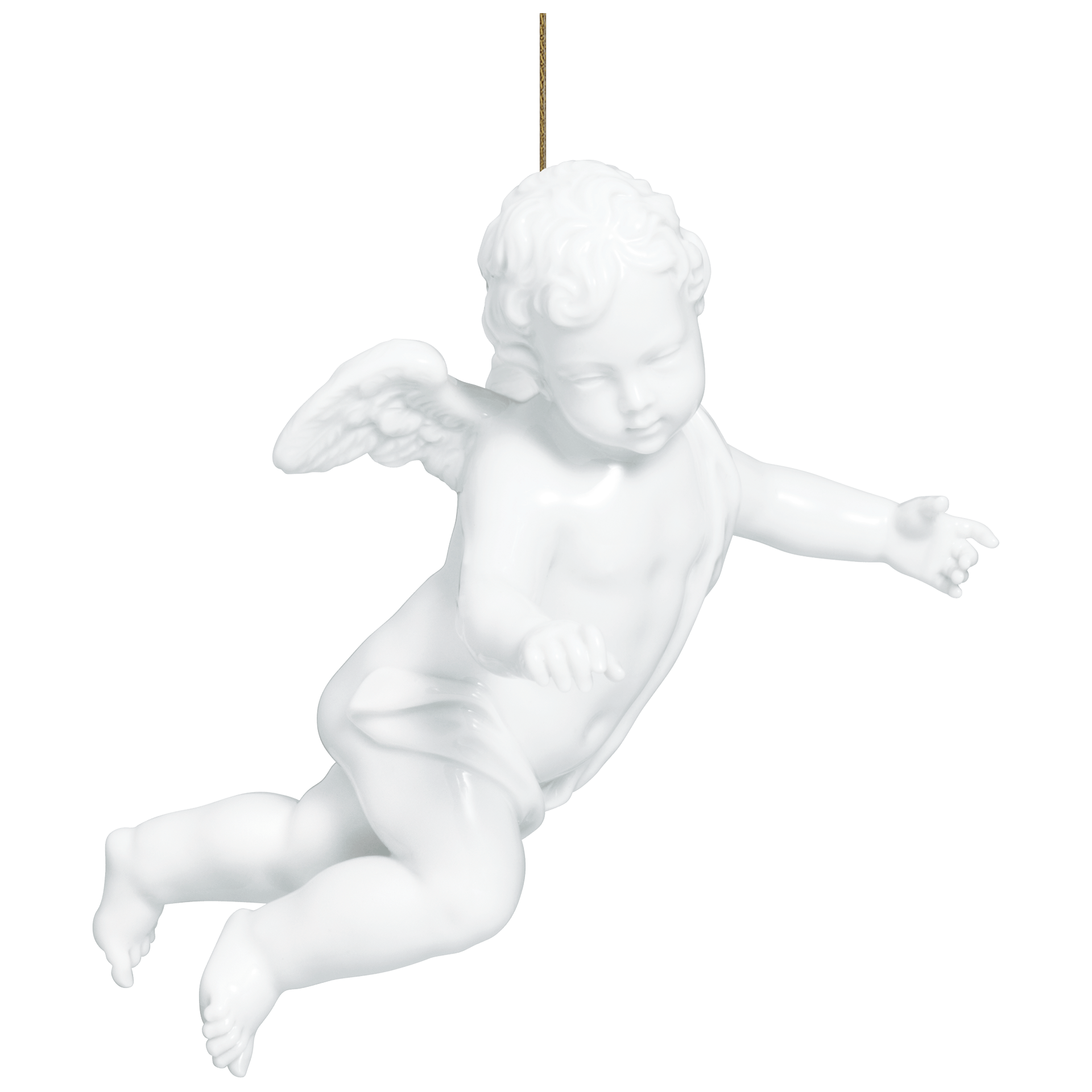 Einzelfigur Engel, Weiß, T 10,5 cm | Meissen Figuren Individuell 000001 - 70m03 - Meissen Weimar