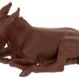 Einzelfigur Esel Böttgersteinzeug H 7,5 cm | Meissen Böttgersteinzeug