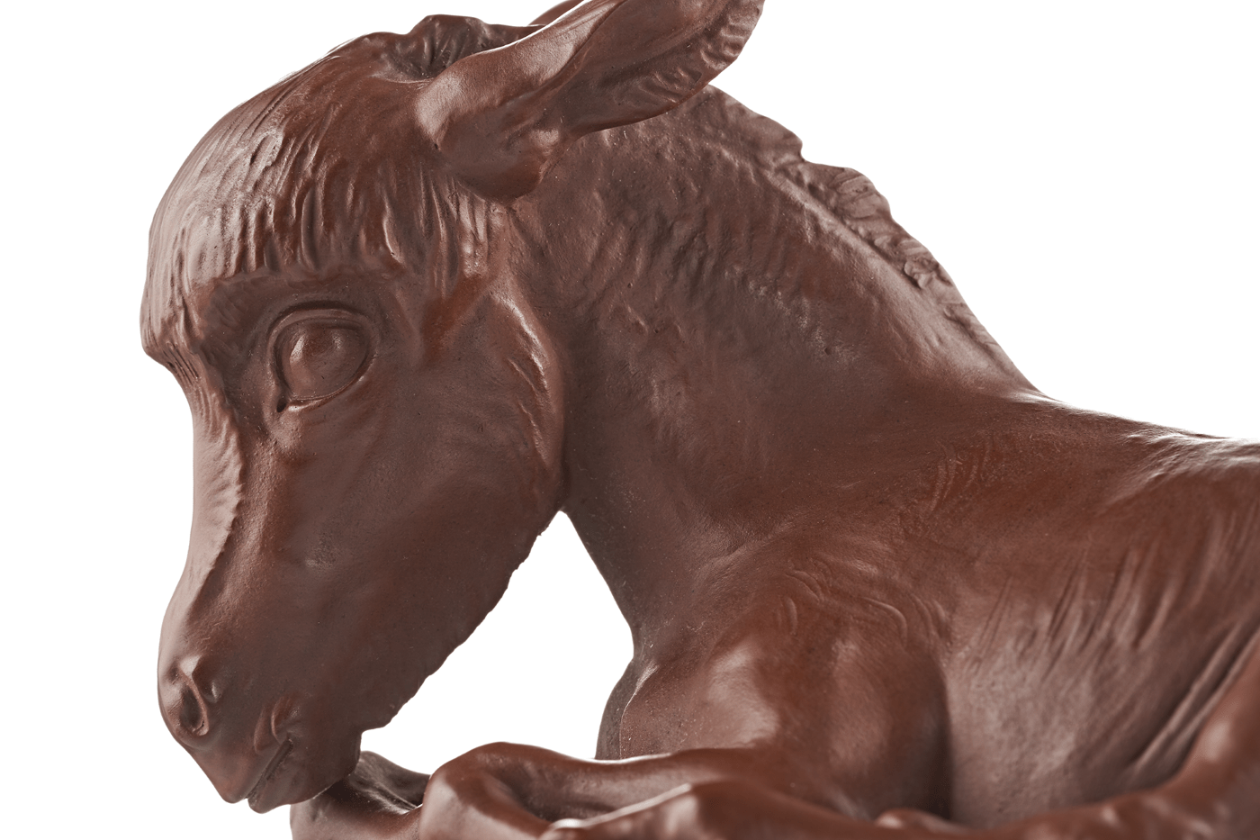 Einzelfigur Esel Böttgersteinzeug H 7,5 cm | Meissen Böttgersteinzeug 000002 - 86131 - Meissen Weimar