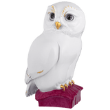 Vogel Eule, Purpur und Gold staffiert, H 15,5 cm | Meissen Einzelplastik