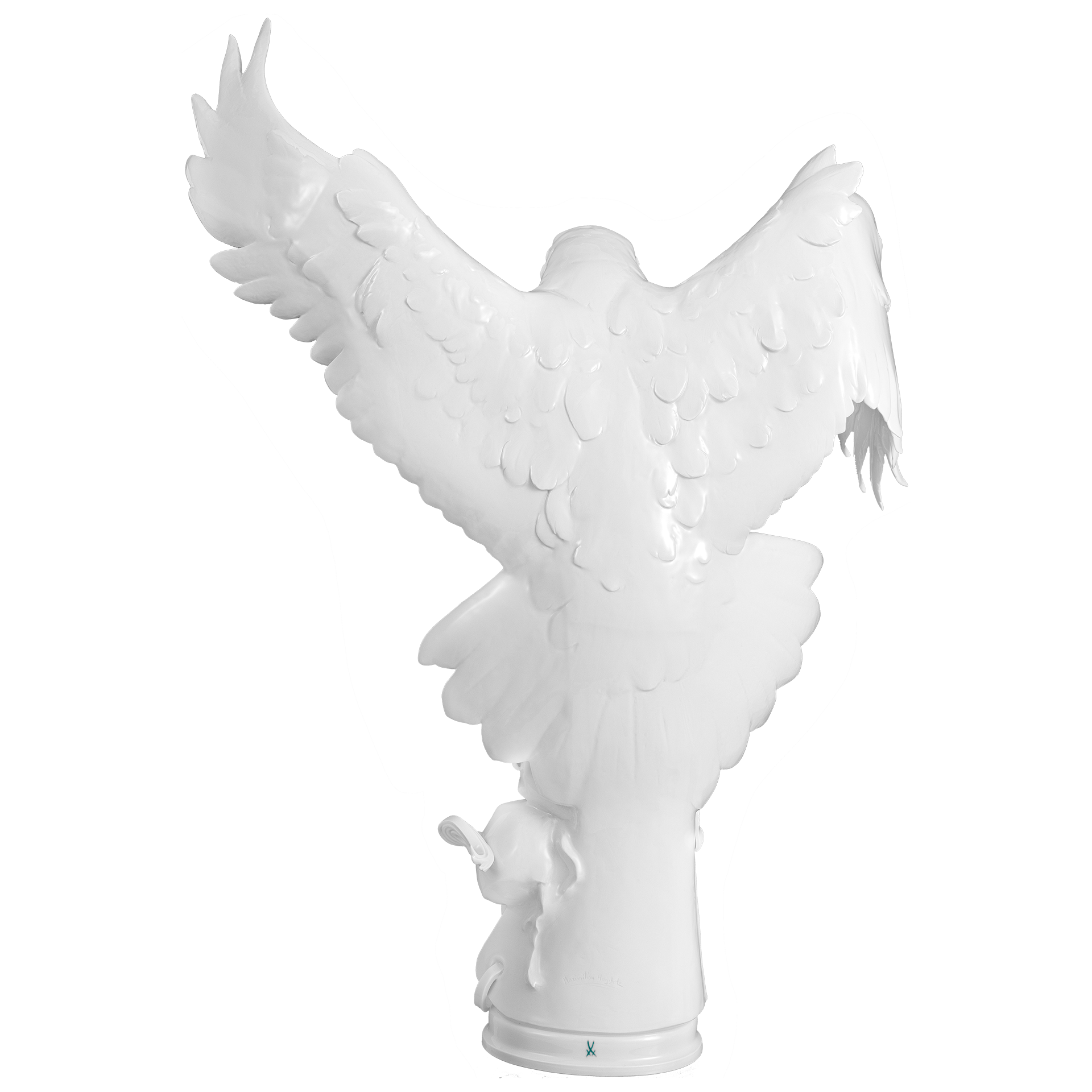 Einzelfigur Falke, Weiß, H 75 cm | Meissen Figuren Individuell 000001 - 77385 - Meissen Weimar