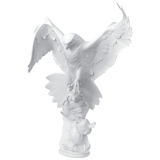 Einzelfigur Falke, Weiß, H 75 cm | Meissen Figuren Individuell