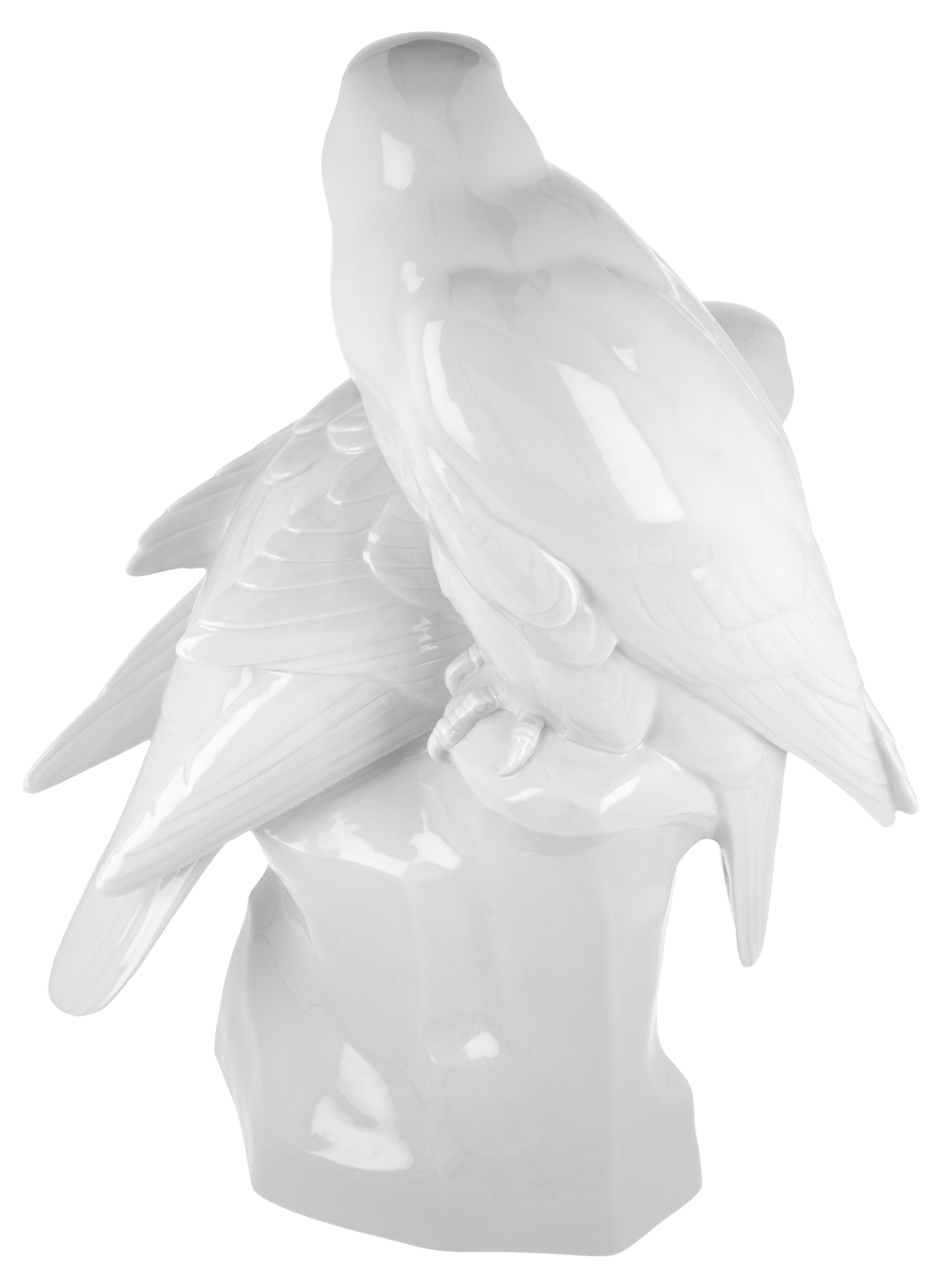 Einzelfigur Falkengruppe, Weiß, H 31 cm | Meissen Kollektion Markenzeichen 000001 - 77349 - Meissen Weimar