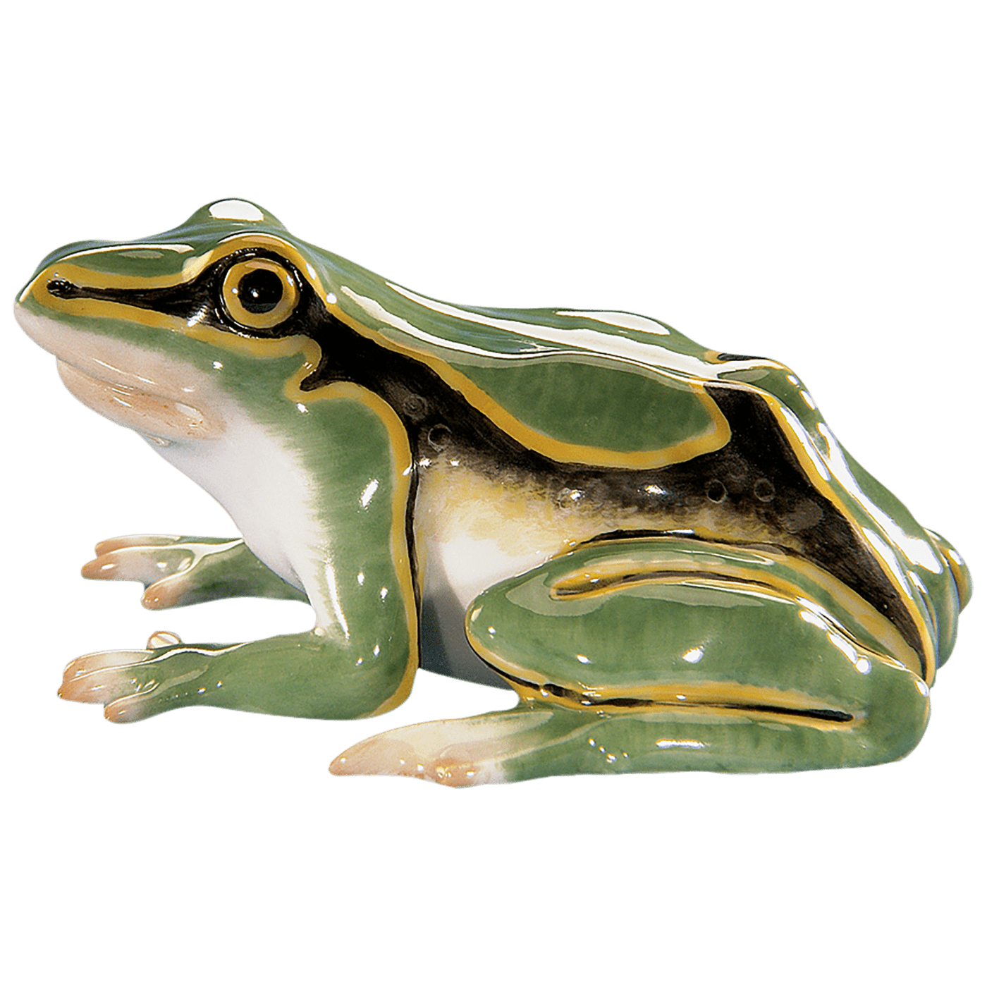 Einzelfigur Frosch, Bunt staffiert, H 3,5 cm | Meissen Figuren Individuell 900100 - 78826 - Meissen Weimar