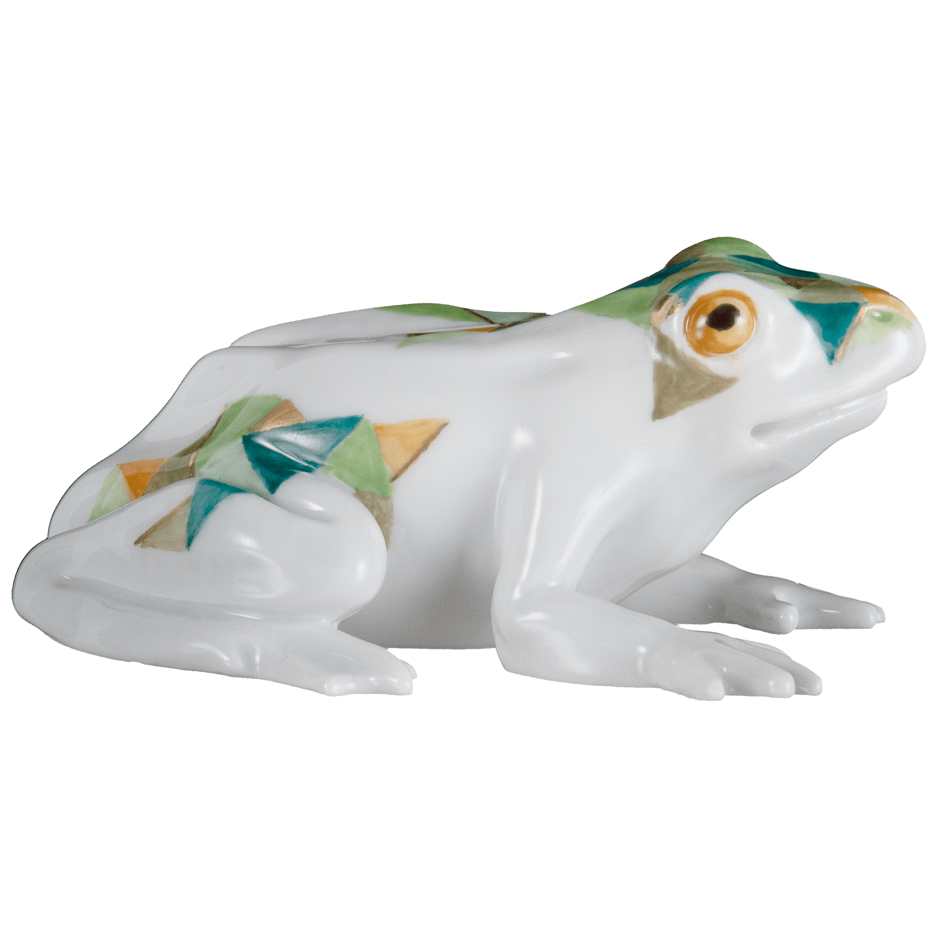 Einzelfigur Frosch, handbemalt, H 3,5 cm | Meissen Figuren Individuell 90a417 - 78826 - Meissen Weimar