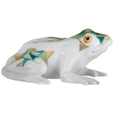 Einzelfigur Frosch, handbemalt, H 3,5 cm | Meissen Figuren Individuell