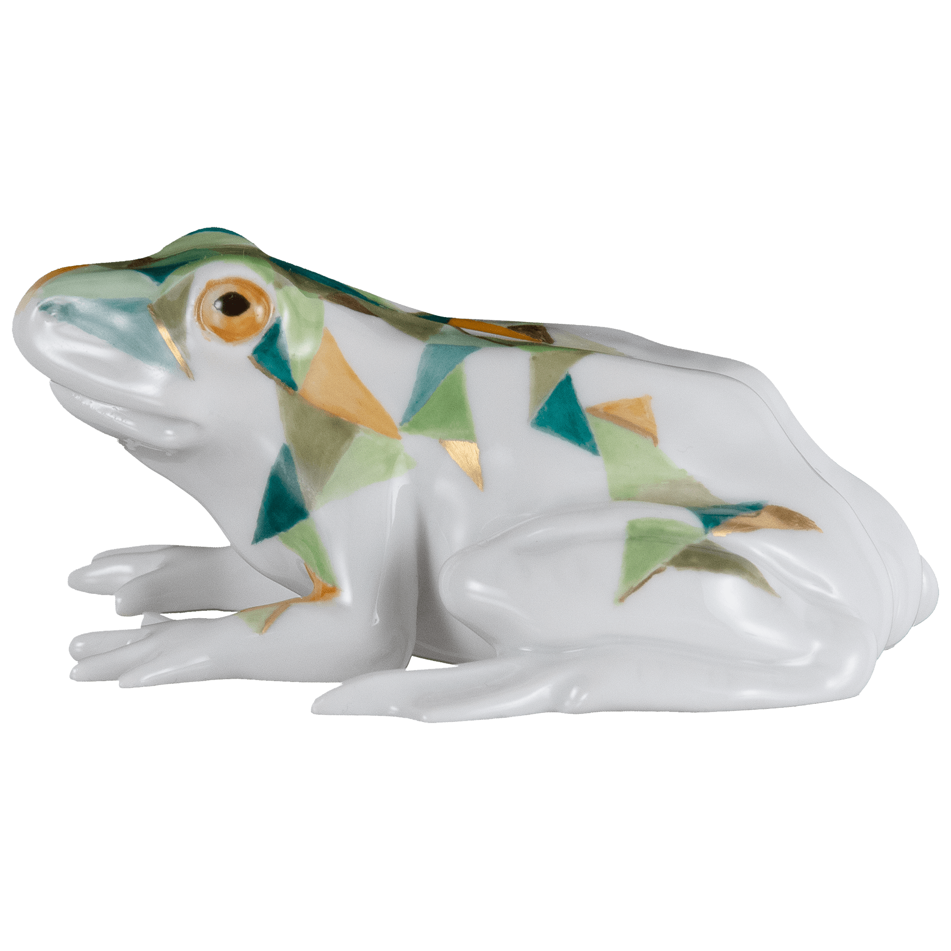 Einzelfigur Frosch, handbemalt, H 3,5 cm | Meissen Figuren Individuell 90a417 - 78826 - Meissen Weimar