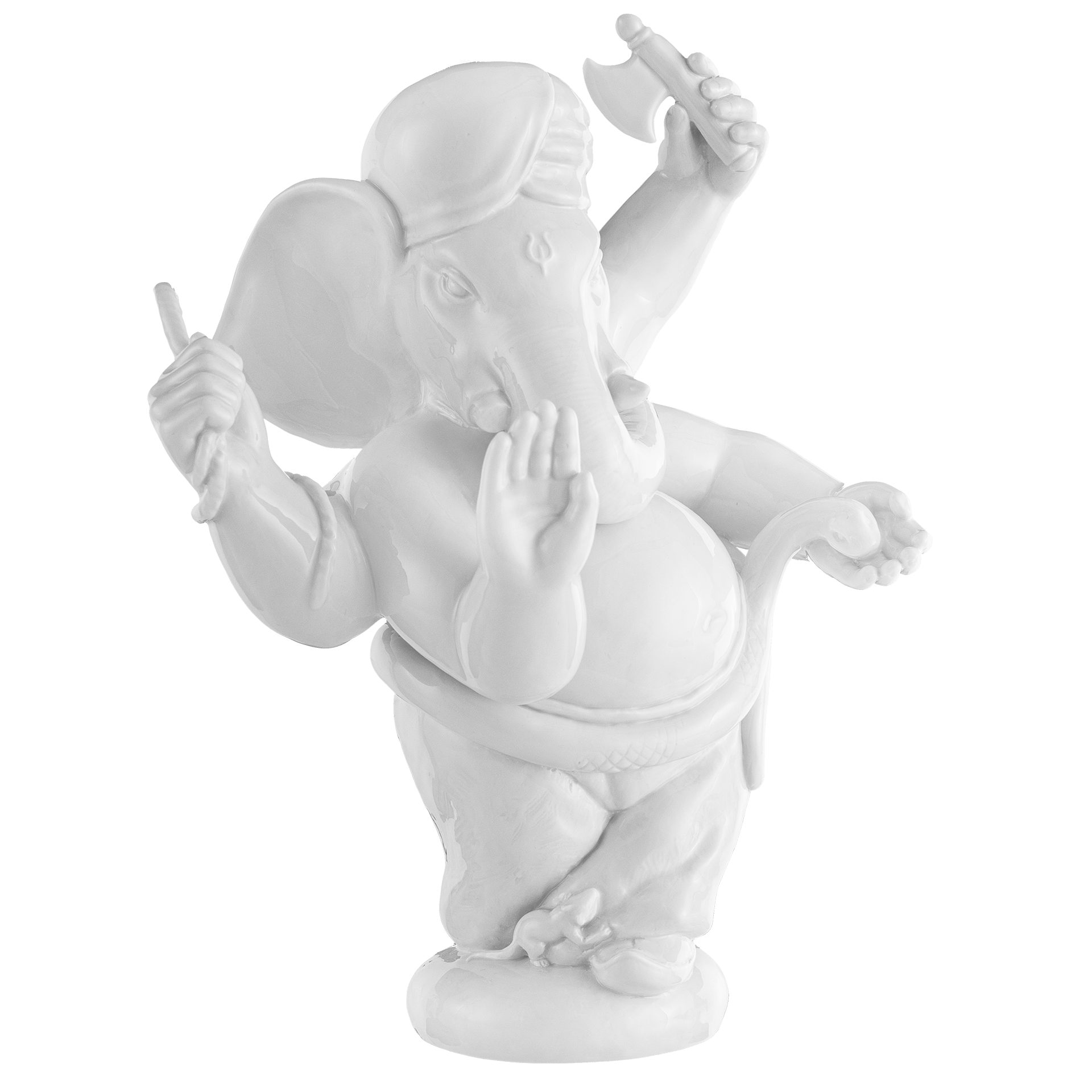 Einzelfigur Ganesha Weiß H 24,5 cm | Meissen Figuren Individuell 000001 - 73955 - Meissen Weimar