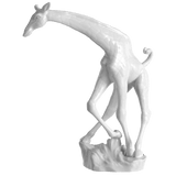 Einzelfigur Giraffe Weiß H 20 cm | Meissen Figuren Individuell
