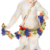 Einzelfigur Herbst, bunt und gold staffiert, H 15 cm | Meissen Figuren-Edition Dschungel