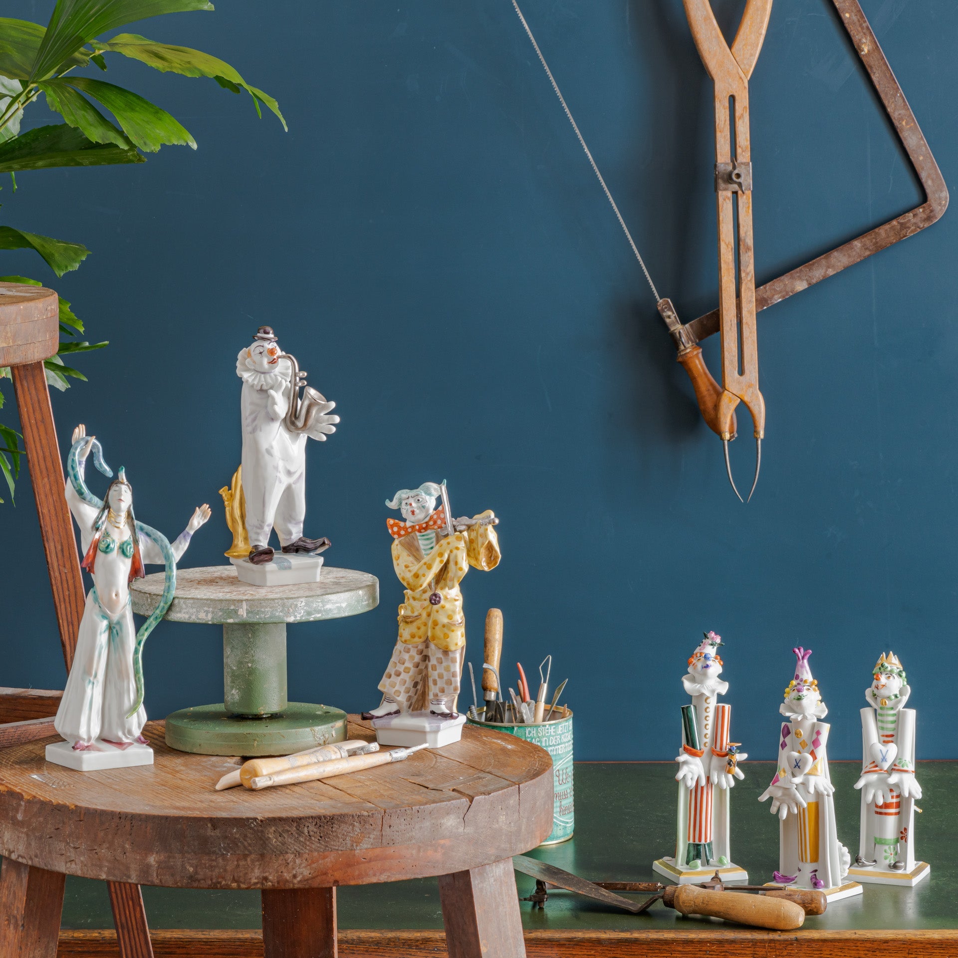Einzelfigur Herzbube, handbemalt, H 22 cm | Meissen Figuren Individuell 900300 - 83581 - Meissen Weimar