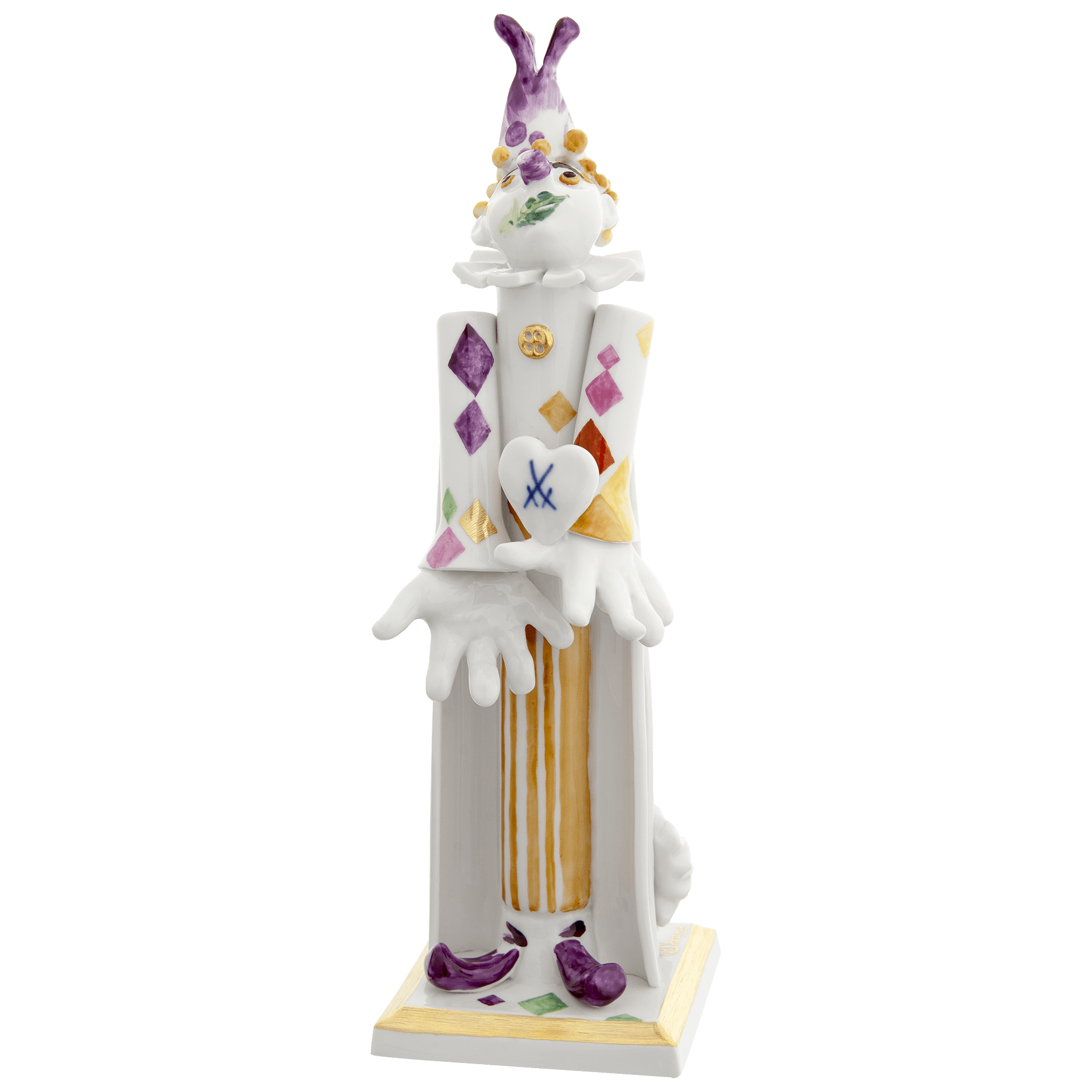 Einzelfigur Herzbube, handbemalt, H 22 cm | Meissen Figuren Individuell 900300 - 83581 - Meissen Weimar
