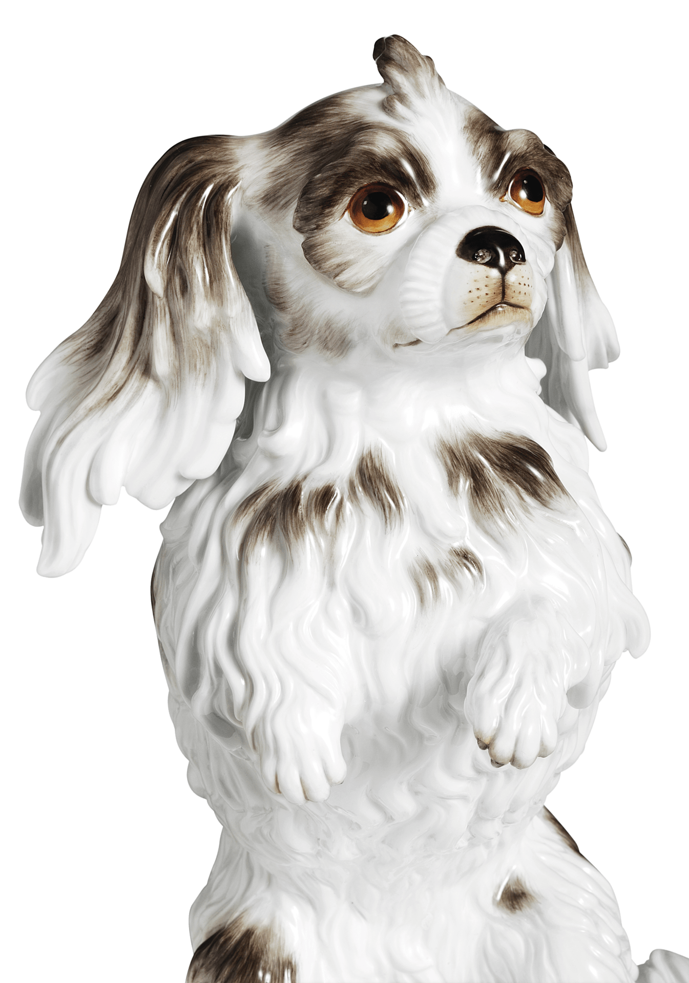Einzelfigur Hund Bologneser Weiß, H 25 cm | Meissen Figuren Individuell 900184 - 78586 - Meissen Weimar