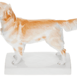 Einzelfigur Hund Golden Retriever, Bunt staffiert, H 13,2 cm | Meissen Figuren Individuell