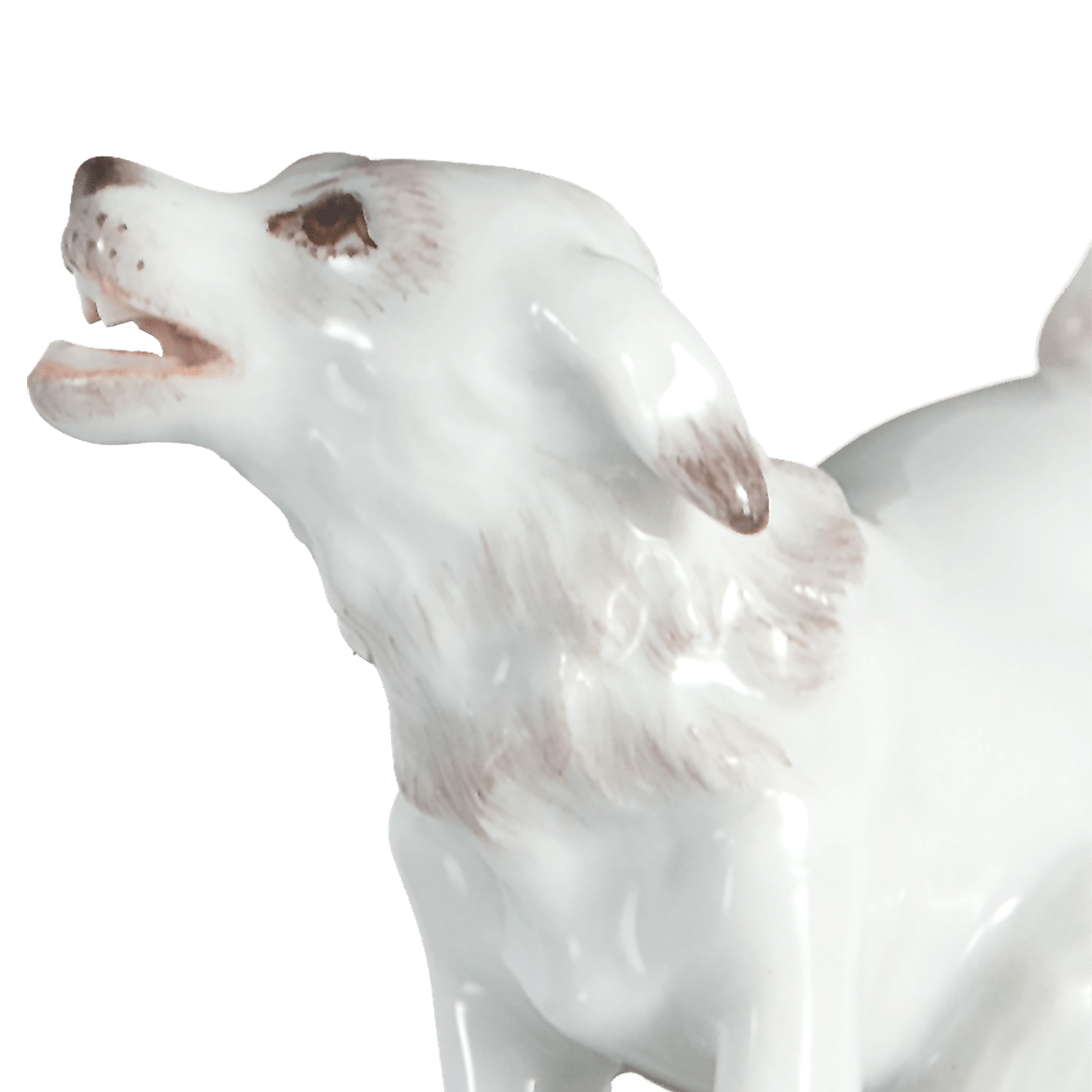 Einzelfigur Hund Spitz, Bunt staffiert, H 4.5 cm | Meissen Figuren Individuell 900100 - 78824 - Meissen Weimar