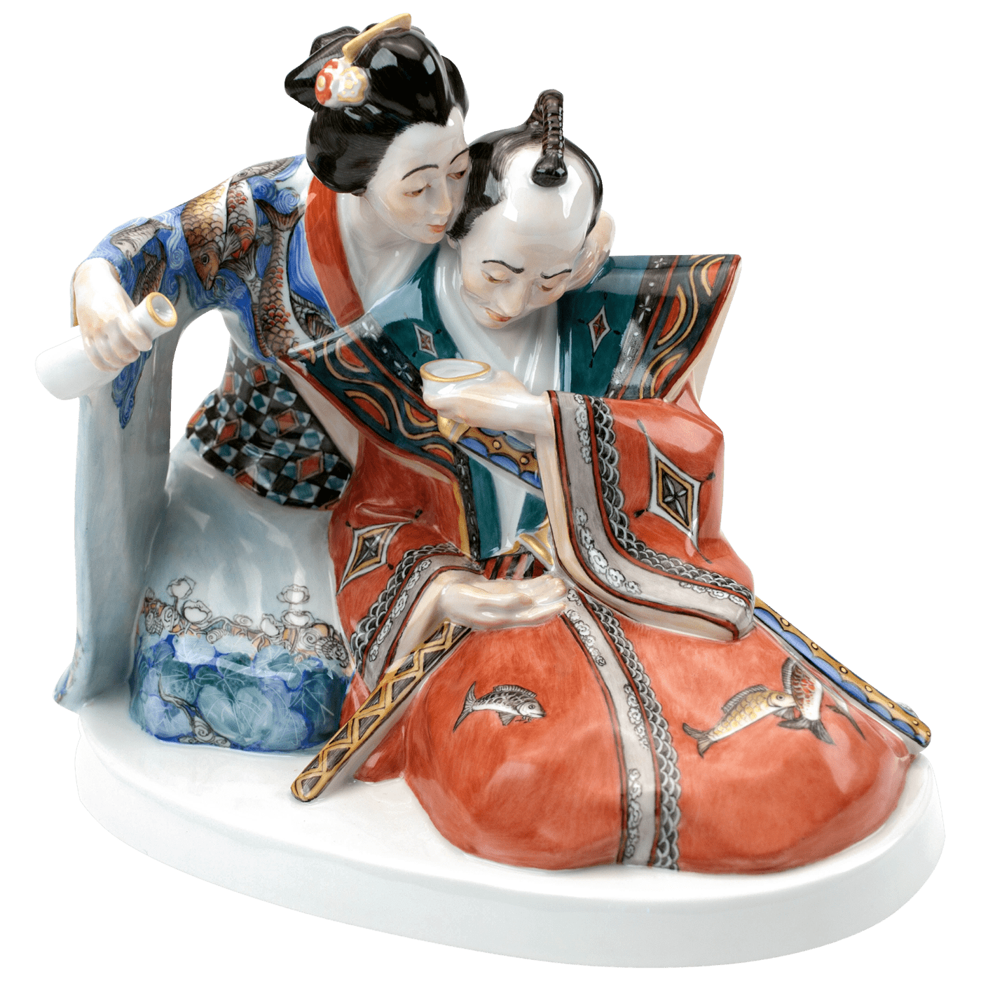 Einzelfigur Japaner im Teehaus, H 17 cm, limitiert | Meissen Limitierte Meisterwerke 900384 - 65675 - Meissen Weimar