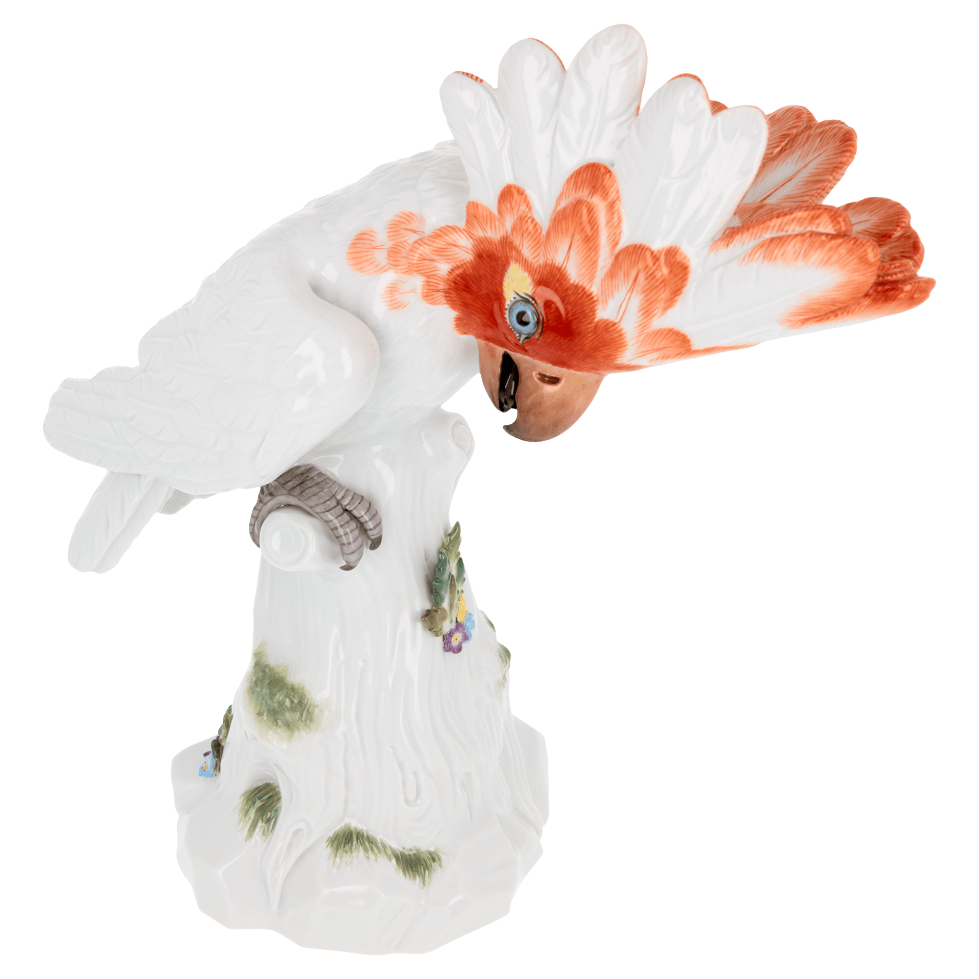 Einzelfigur Kakadu, Bunt staffiert, H 25 cm | Meissen Figuren Individuell 90c100-77034 - Meissen Weimar