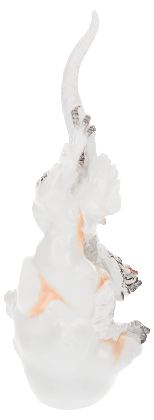Einzelfigur Ming Drache männlich, Porzellan, H 29,5 cm | Meissen Figuren Individuell 91a010 - 78981 - Meissen Weimar
