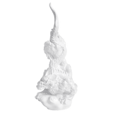 Einzelfigur Ming-Drache Weiß Porzellan H 29,5 cm | Meissen Figuren Individuell