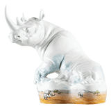 Einzelfigur Nashorn, H 28 cm | Meissen Figuren Individuell