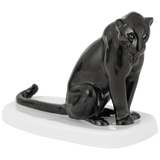 Einzelfigur Panther schwarz staffiert, H 14 cm | Meissen Figuren Individuell
