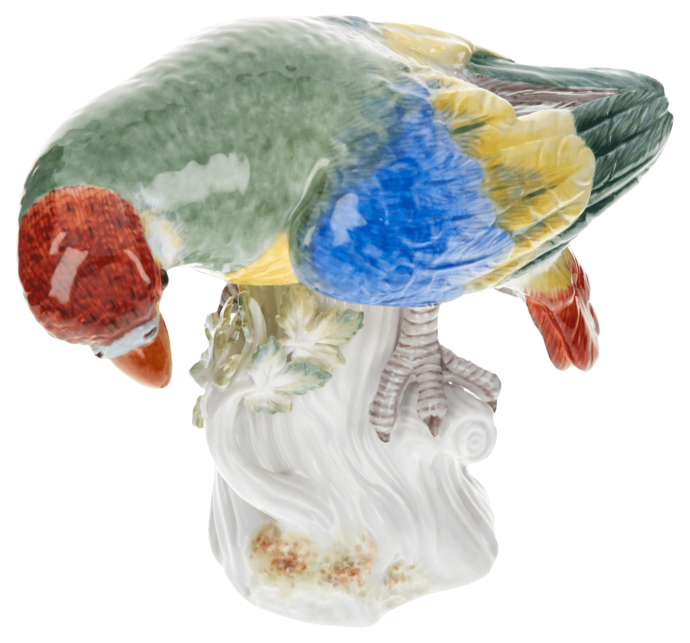 Einzelfigur Papagei, Bunt staffiert, H 11 cm | Meissen Figuren Individuell 900100 - 77029 - Meissen Weimar