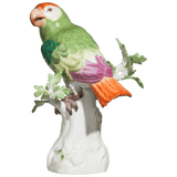 Einzelfigur Papagei, Bunt staffiert, H 16 cm | Meissen Figuren Individuell