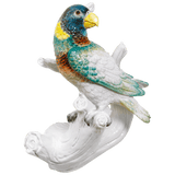Einzelfigur Papagei bunt staffiert, H 25 cm | Meissen Figuren Individuell