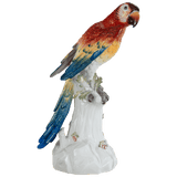 Einzelfigur Papagei, Bunt staffiert, H 42 cm | Meissen Figuren Individuell