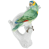 Einzelfigur Papagei rechts blickend Inglasur- und Aufglasurmalerei H 25 cm | Meissen Figuren Individuell
