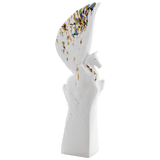 Einzelfigur Pegasos, bunt und gold staffiert, H 42 cm | Meissen Figuren Individuell