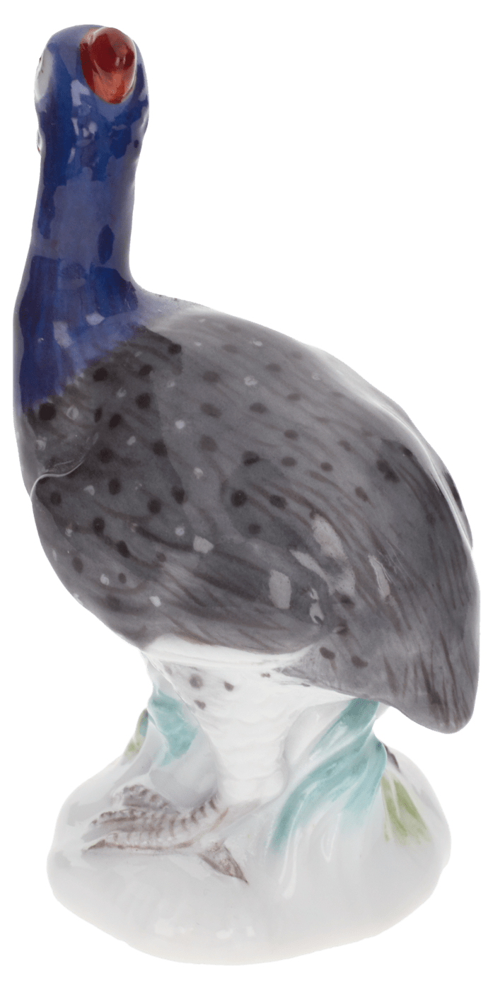 Einzelfigur Perlhuhn, bunt staffiert, H 5 cm | Meissen Figuren Individuell 900100 - 77014 - Meissen Weimar