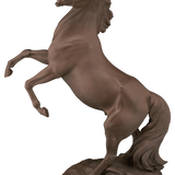 Einzelfigur Pferd Maestoso, Böttgersteinzeug, H 52 cm | Accessoires Meissen Böttgersteinzeug