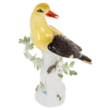 Einzelfigur Pirol am Stamm, bunt staffiert, H 25 cm | Meissen Figuren Individuell