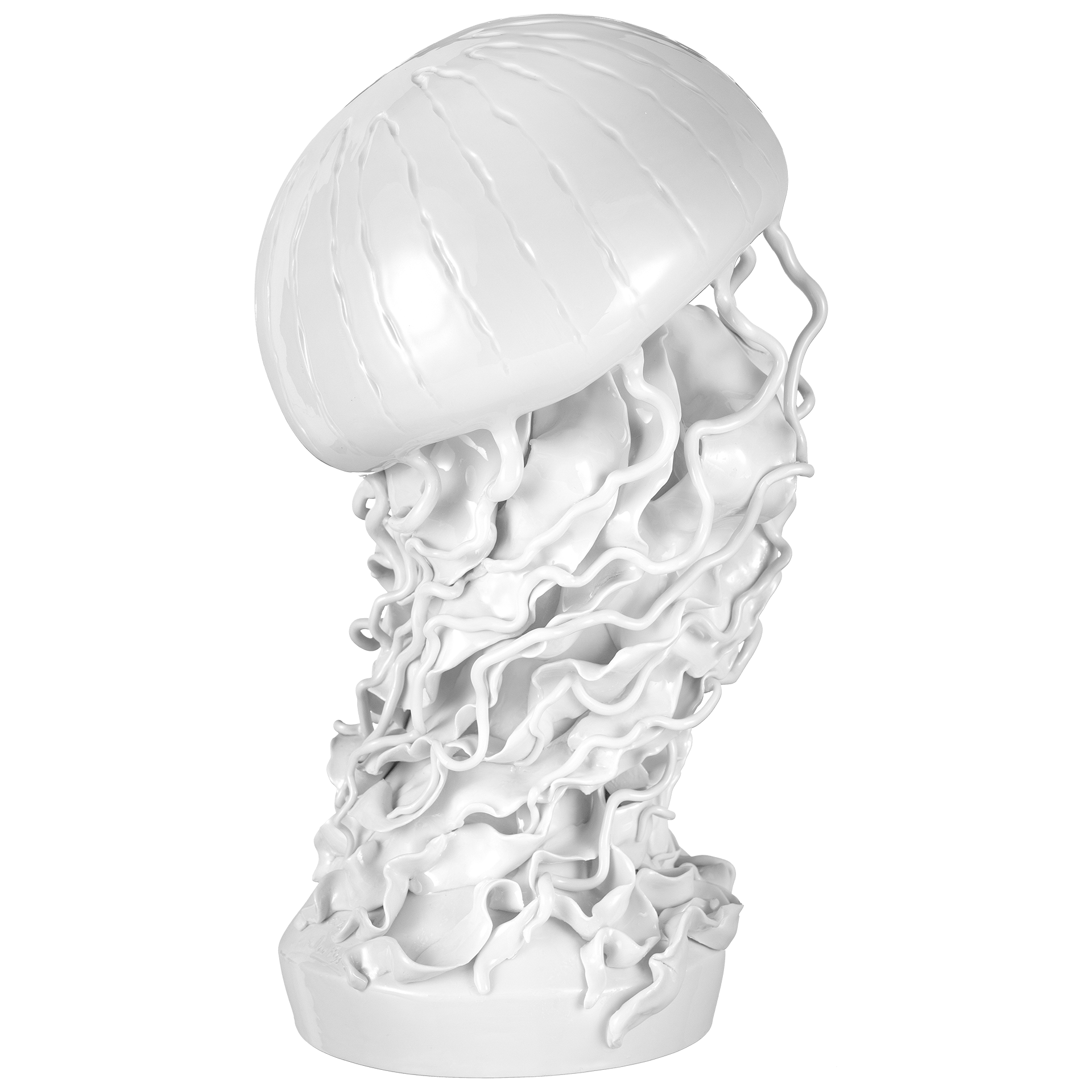 Einzelfigur Qualle, Weiß, H 34 cm | Meissen Figuren Individuell 000001 - 78035 - Meissen Weimar
