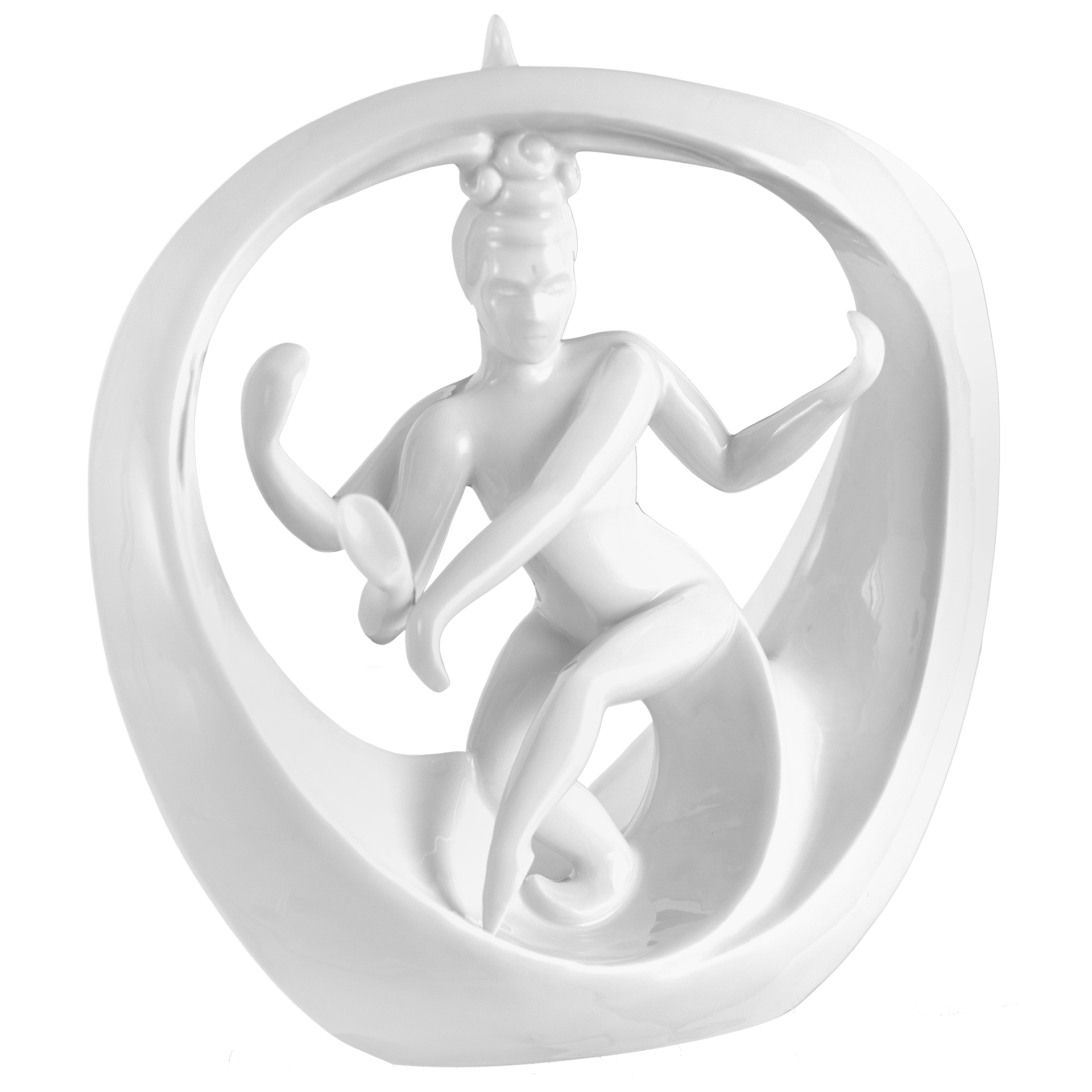 Einzelfigur Shiva, Weiß, H 17 cm | Meissen Figuren - Edition Künstlerkapelle 000001 - 73953 - Meissen Weimar