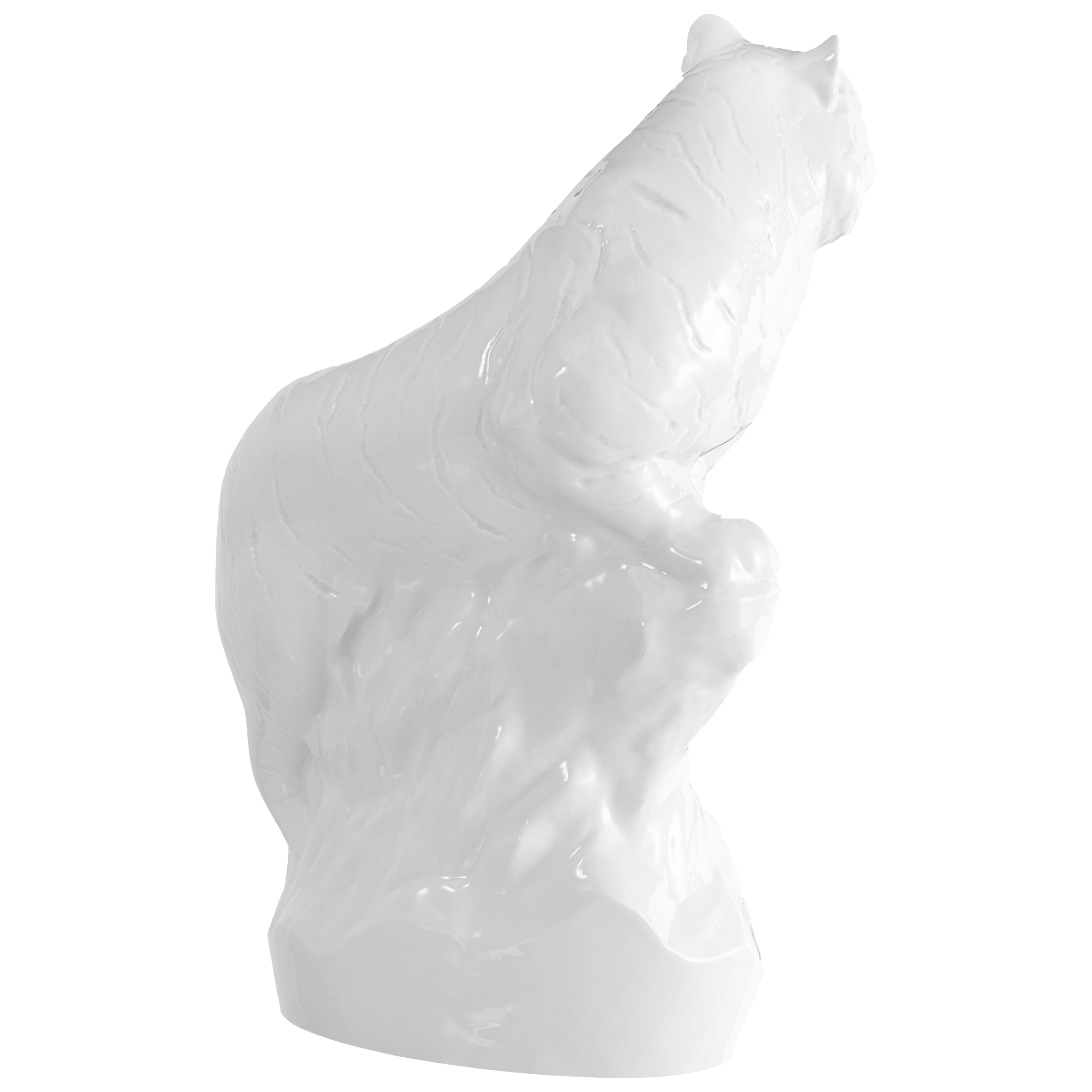 Einzelfigur Tiger, Weiß, H 33 cm | Meissen Figuren Individuell 000001 - 78046 - Meissen Weimar