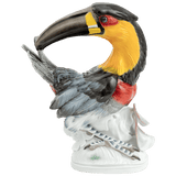Einzelfigur Tukan schwarz-gelb, H 32 cm | Meissen Figuren Individuell